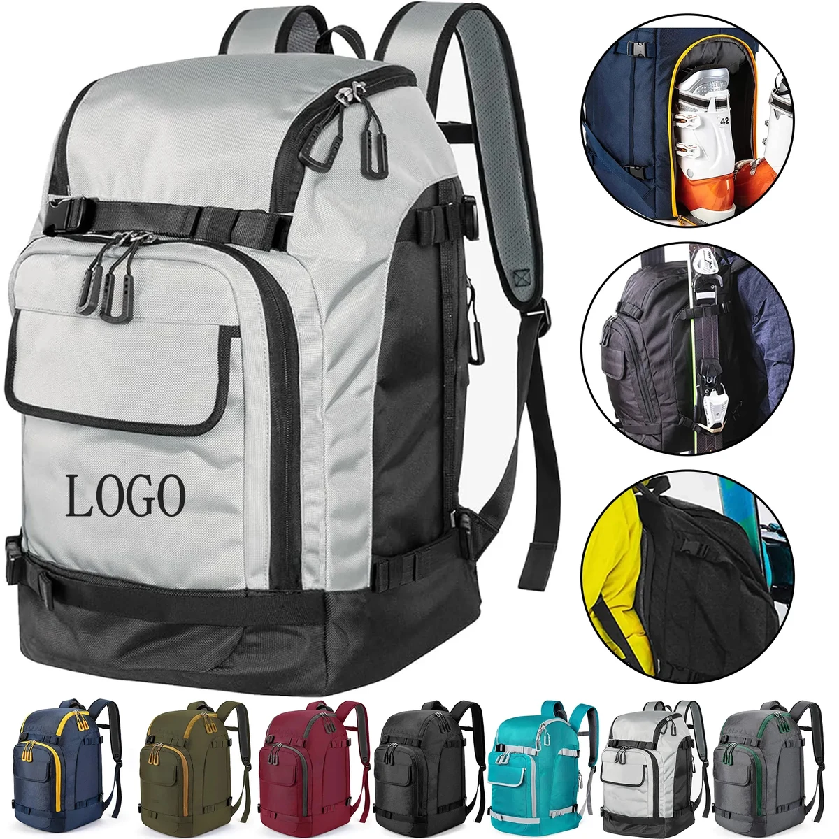 50L Ski Boot Travel Backpack 1