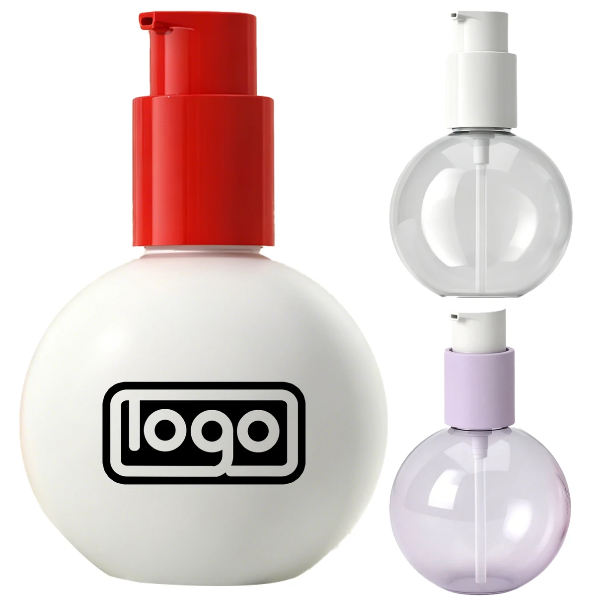 2.7 oz PET Spherical Pump Lotion Bottle 1