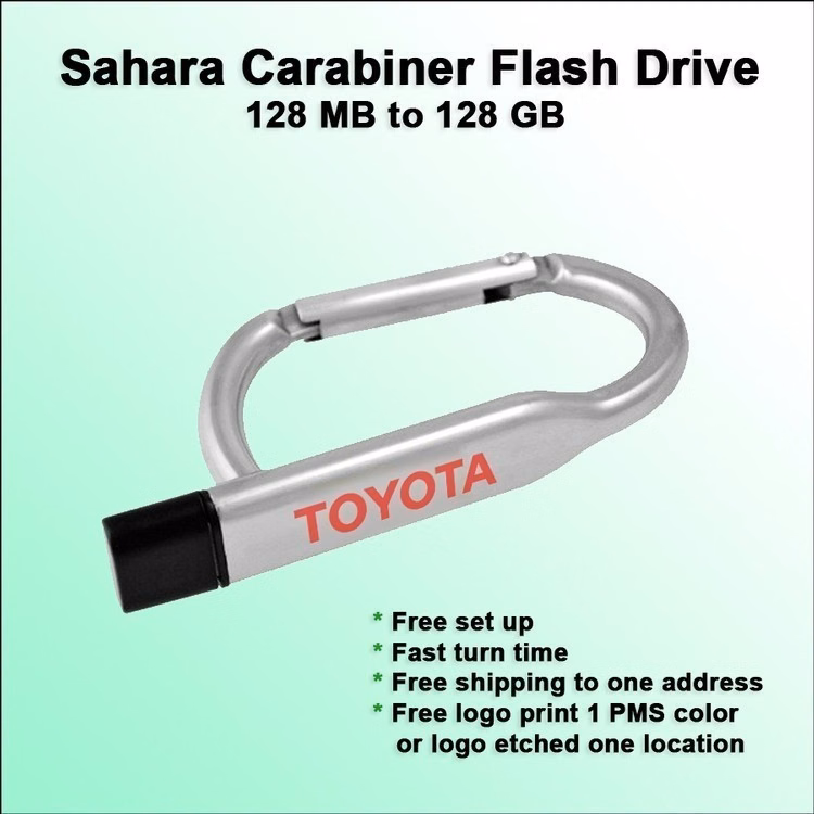 Sahara Carabiner Flash Drive / USB - 4 GB