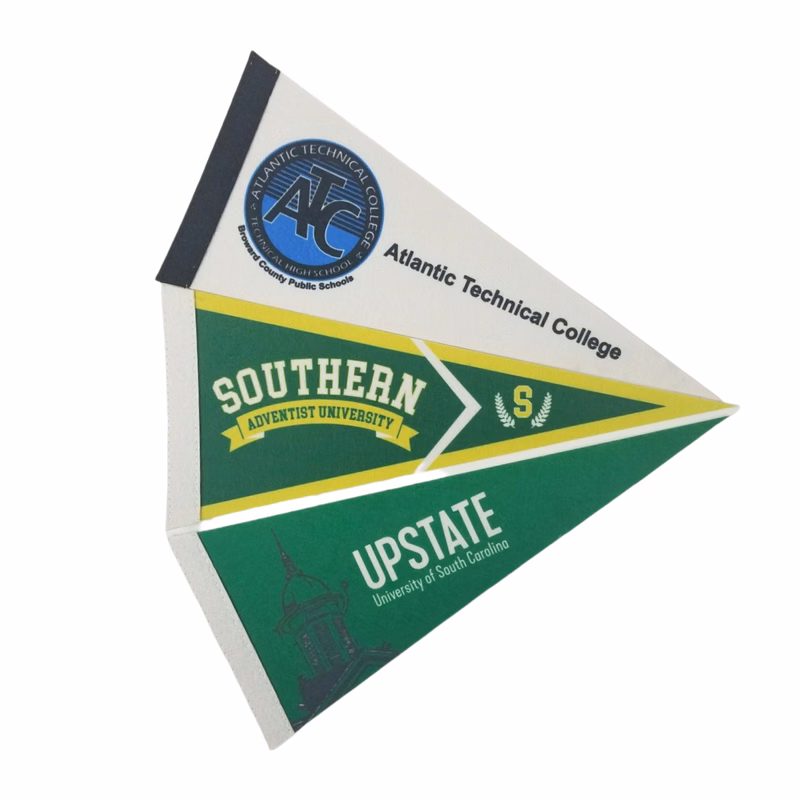 4" x 10" Multipurpose Decorative Printed Felt Pennant