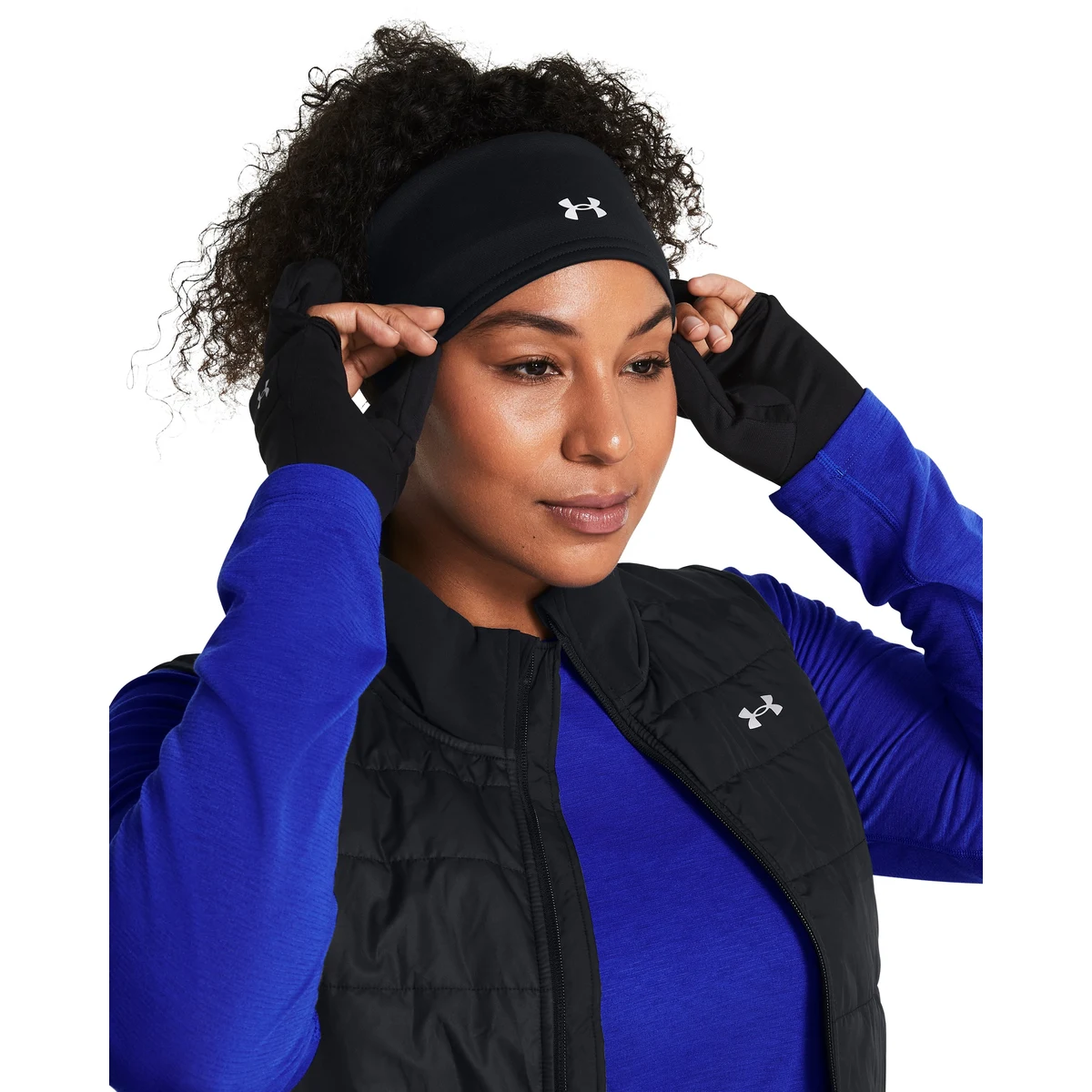 Women's UA Launch Headband & Mitten Combo 1