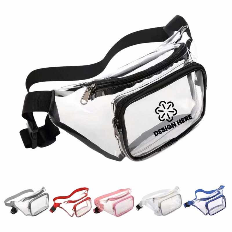 Clear PVC Waist Pack Waterproof Crossbody Bag