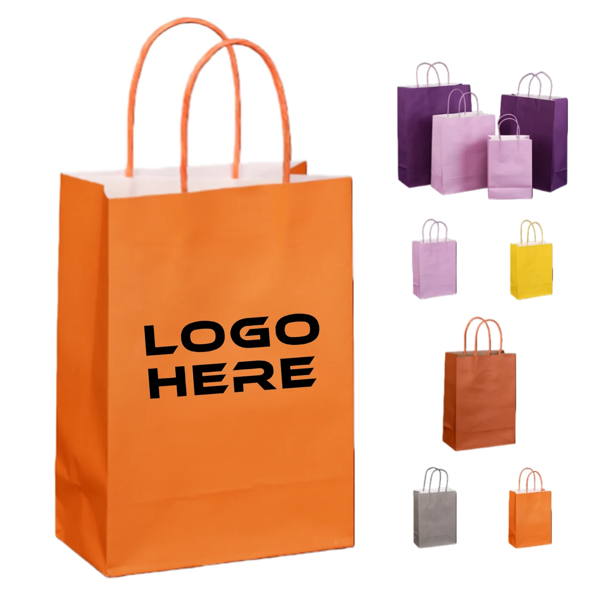Custom Kraft Paper Gift Bag With Handle 1