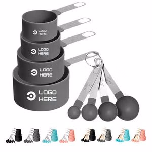 8-Piece Stainless Steel Handle Measuring Spoon
