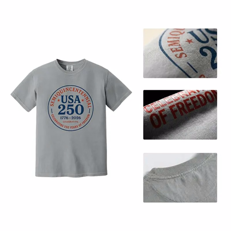 Premium Cotton US 250th Anniversary Commemorative T-Shirt