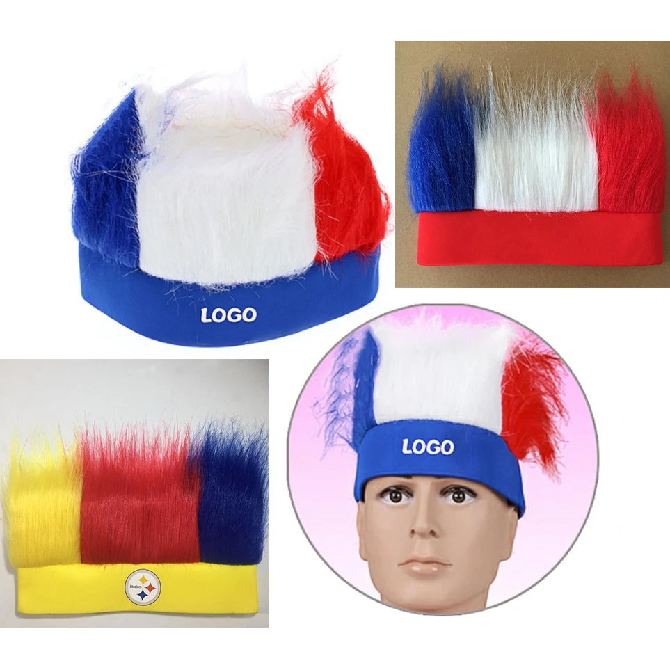 Soccer / Sports Crazy Fan Wig Headband 1