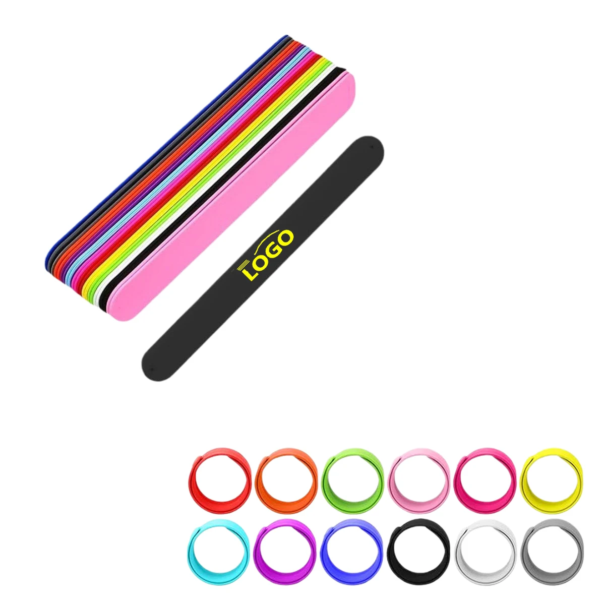 Custom Silicone Slap Wristbands 1
