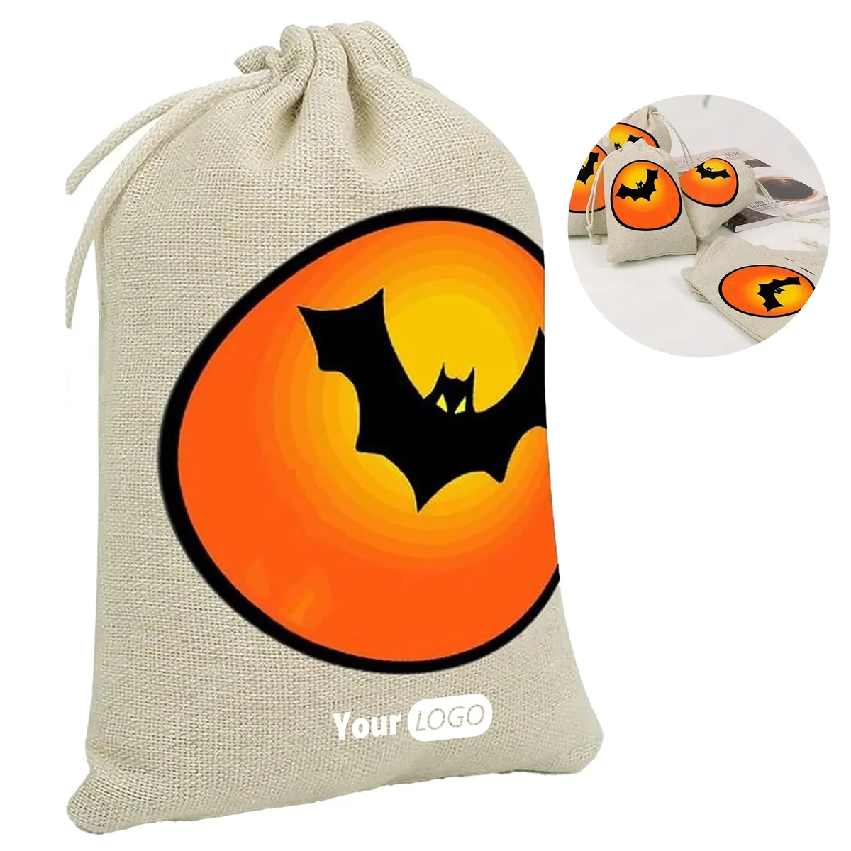 Cotton Halloween Candy Storage Bag 1