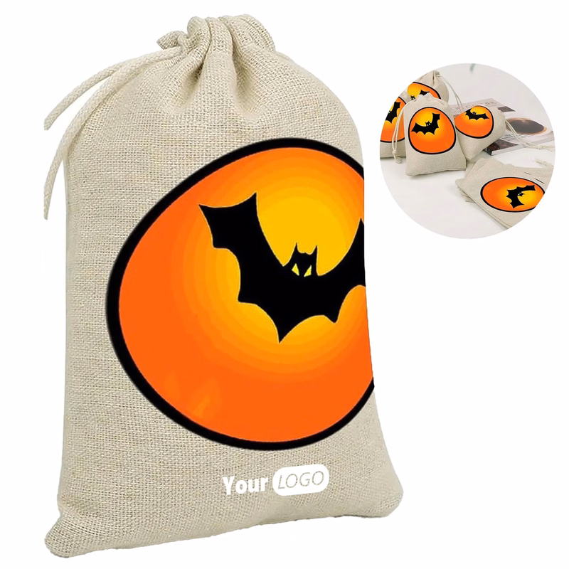 Cotton Halloween Candy Storage Bag