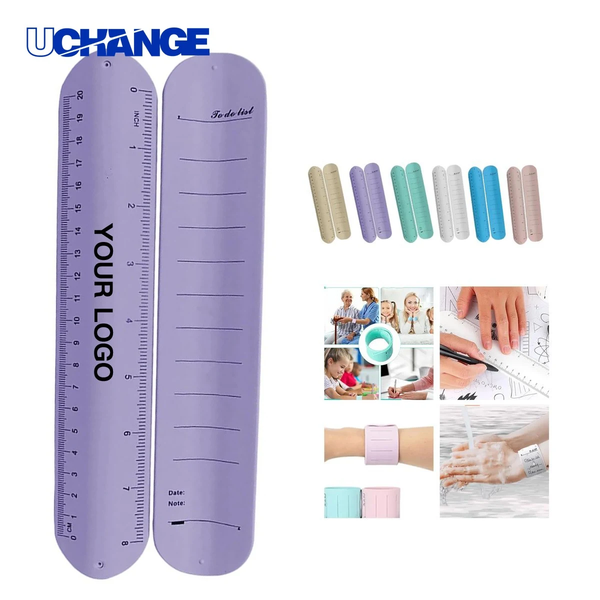 Silicone Wrist Ruler Band Bracelet 1