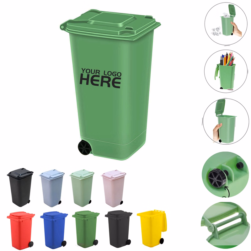 Mini Curbside Garbage Trash Bin Pen Holder