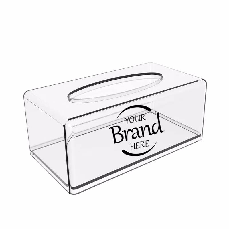 Wall Mounted Clear Plastic Tissue Box