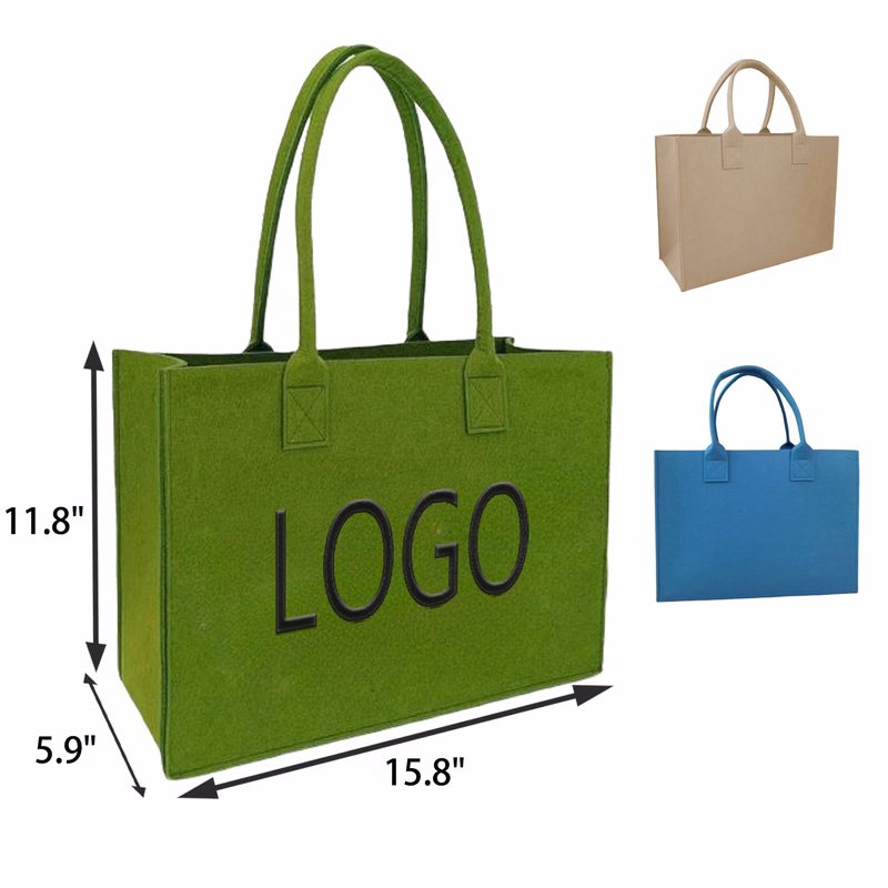 MOQ 50 PCS Fashion Felt Tote Bag
