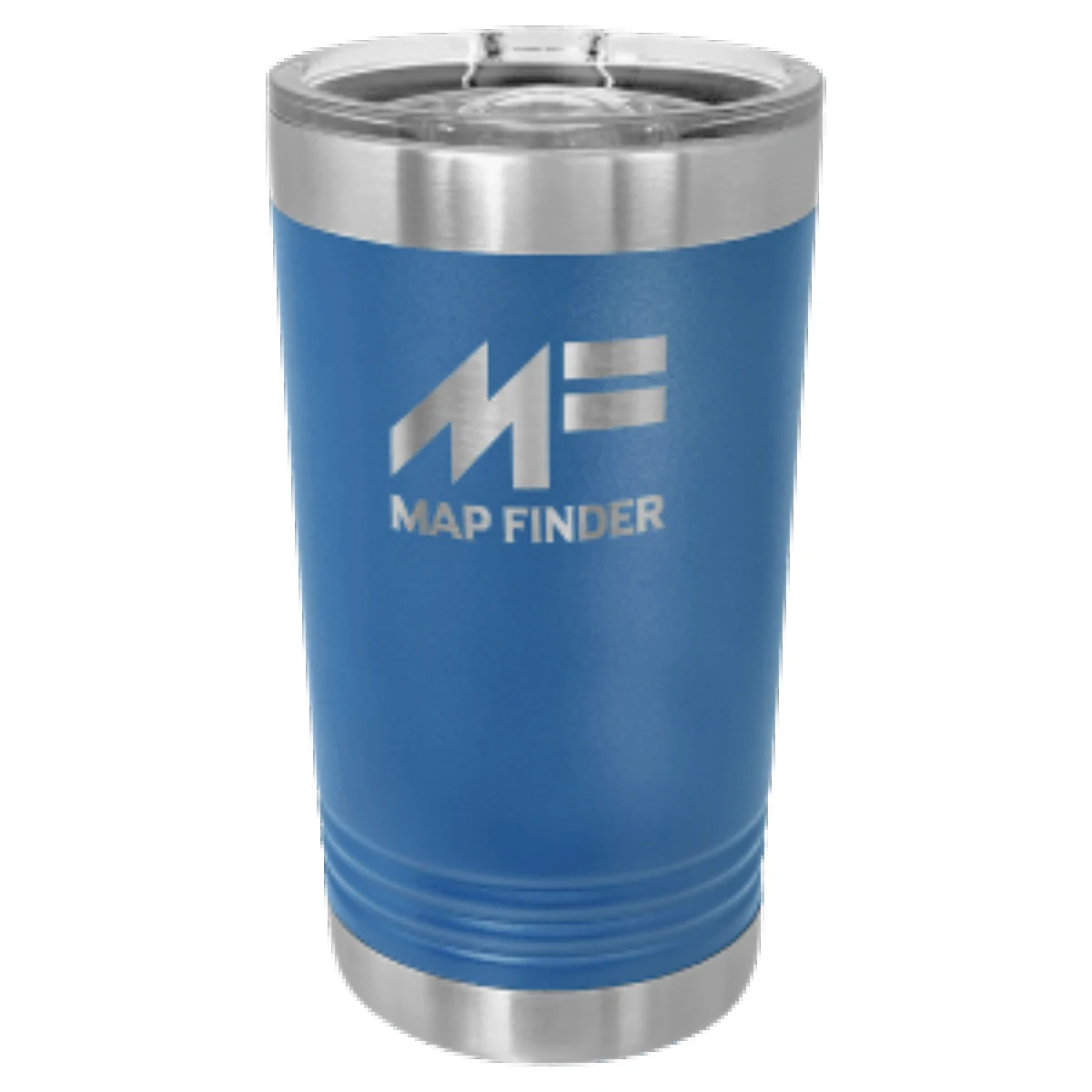 16 oz. Royal Blue Laser Engraved Polar Camel Pint Tumbler w/Slider Lid 1