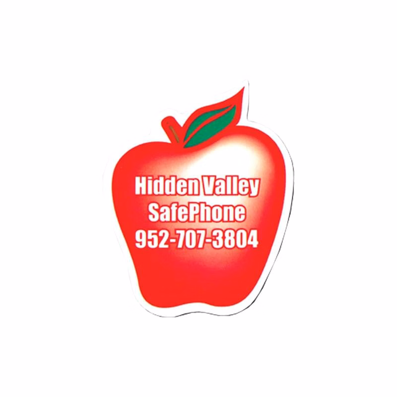 Apple Shape Vinyl Magnet - 20mil