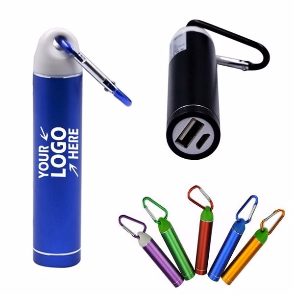 2600mAH Power Bank w/ Carabiner