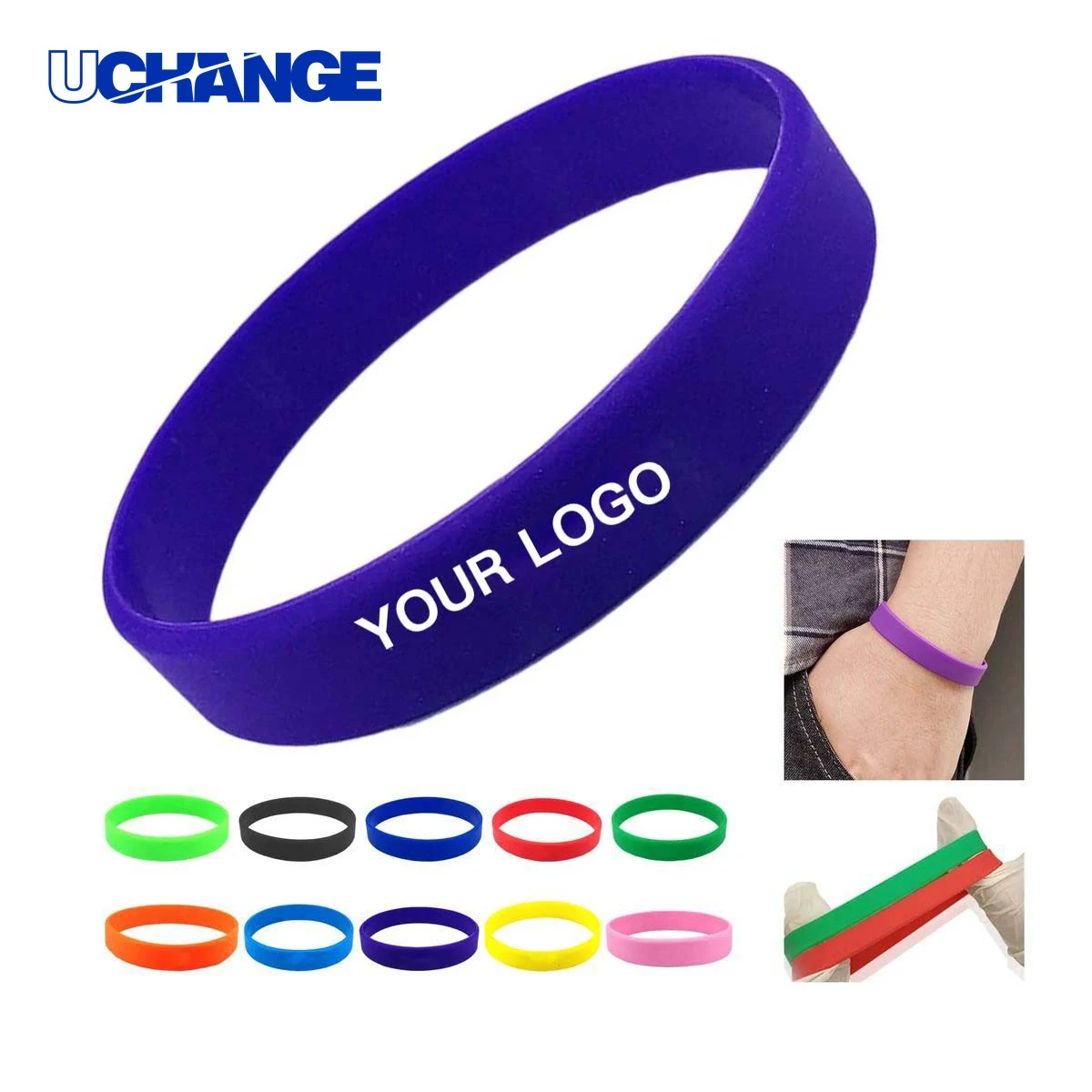 Silicone Wristbands for Events Teams Colorful 1
