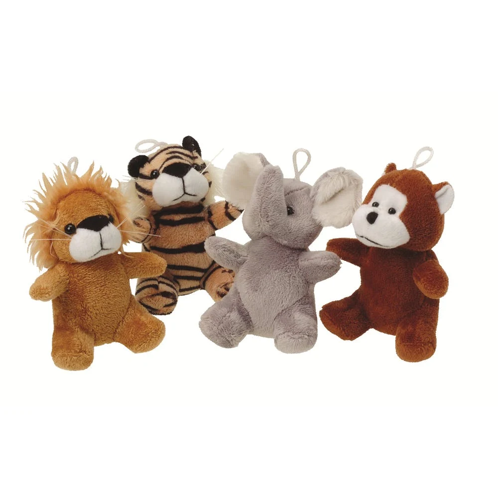 Furry Wild Animals Plush Toys - Assorted 5" 1
