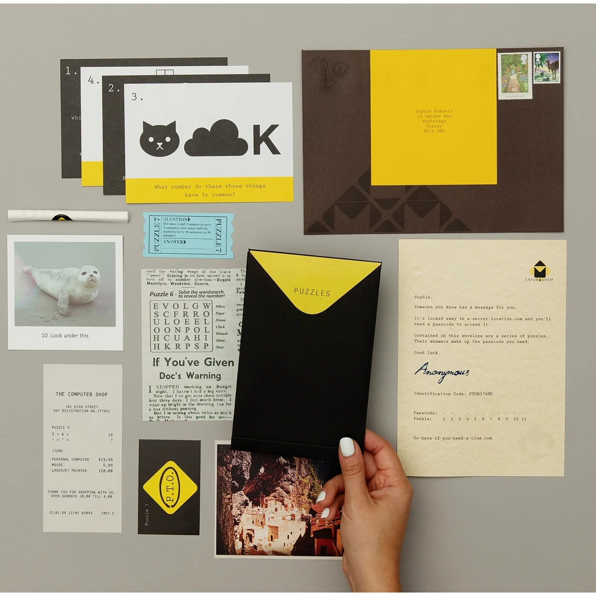 Puzzle Mailer - The Enigmagram an Escape Room Puzzle Gift 1