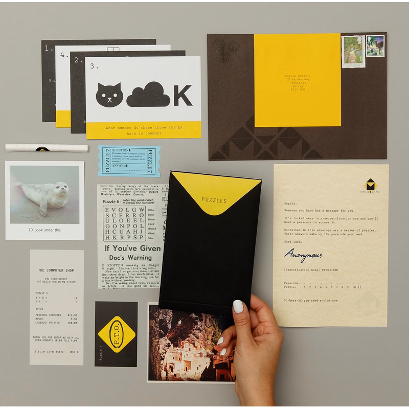 Puzzle Mailer - The Enigmagram an Escape Room Puzzle Gift