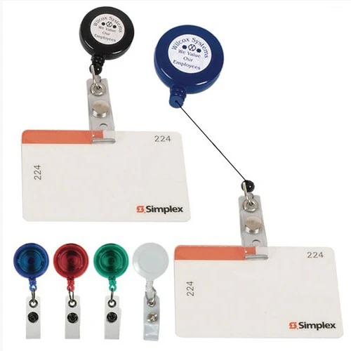 Retractable badge holder clip 1