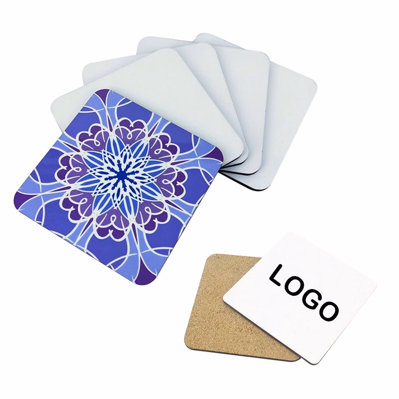 MOQ 50 Personalized Square Coasters