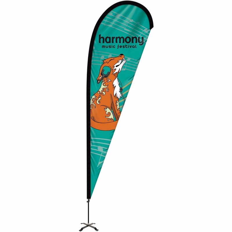 10' Portable Single Reverse Teardrop Kit with Cross Base