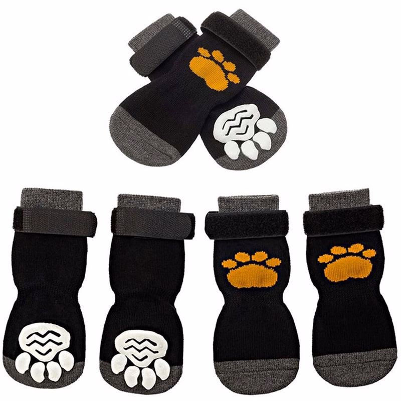 Anti-Slip Dog Socks with Adjustable Straps
