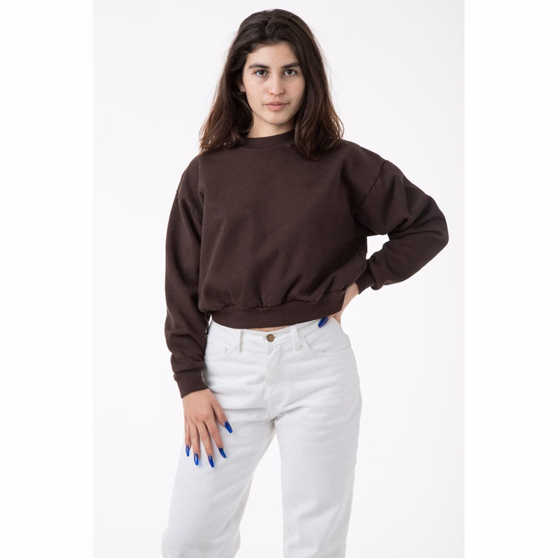 14 OZ GD HEAVY FLEECE CROPPED MOCK NECK PULLOVER