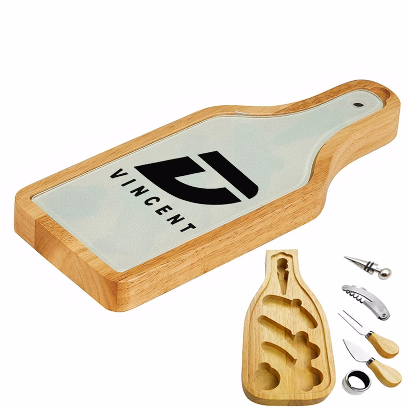 5-Piece Wooden Wine Cheese Cutter Set