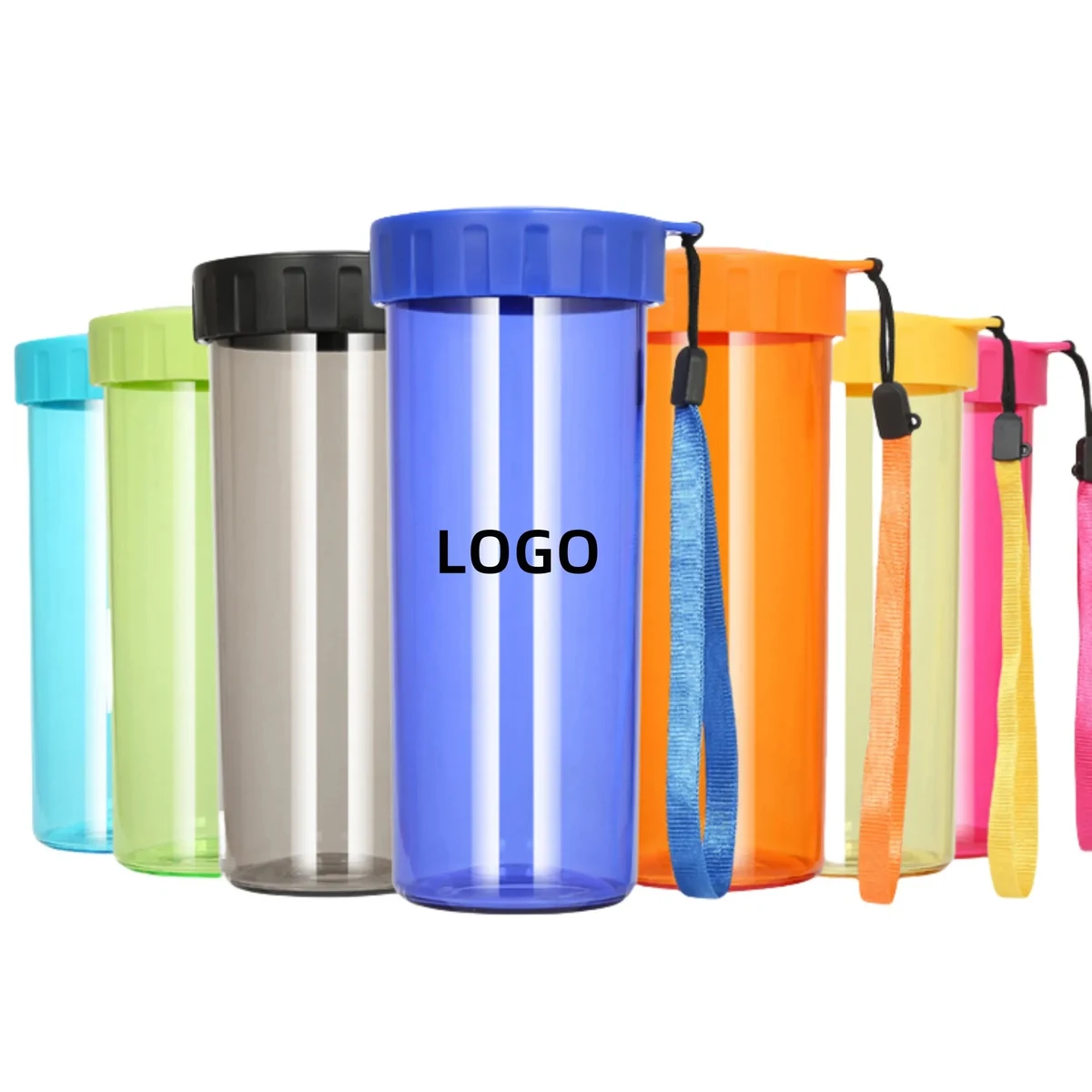 16oz Transparent Plastic Sports Water Bottle 1