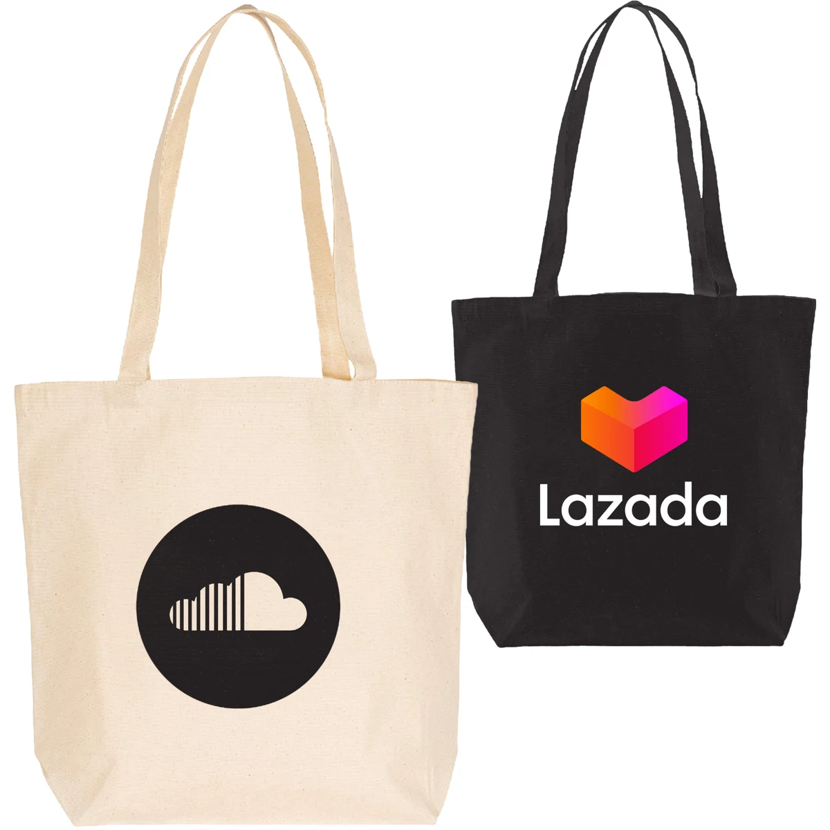 Multipurpose Large Cotton Tote Bag (18" x 16.5" x 5.5"), custom tote bag with logo imprint 1