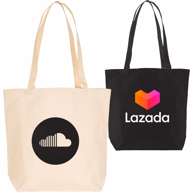 Multipurpose Large Cotton Tote Bag (18" x 16.5" x 5.5")