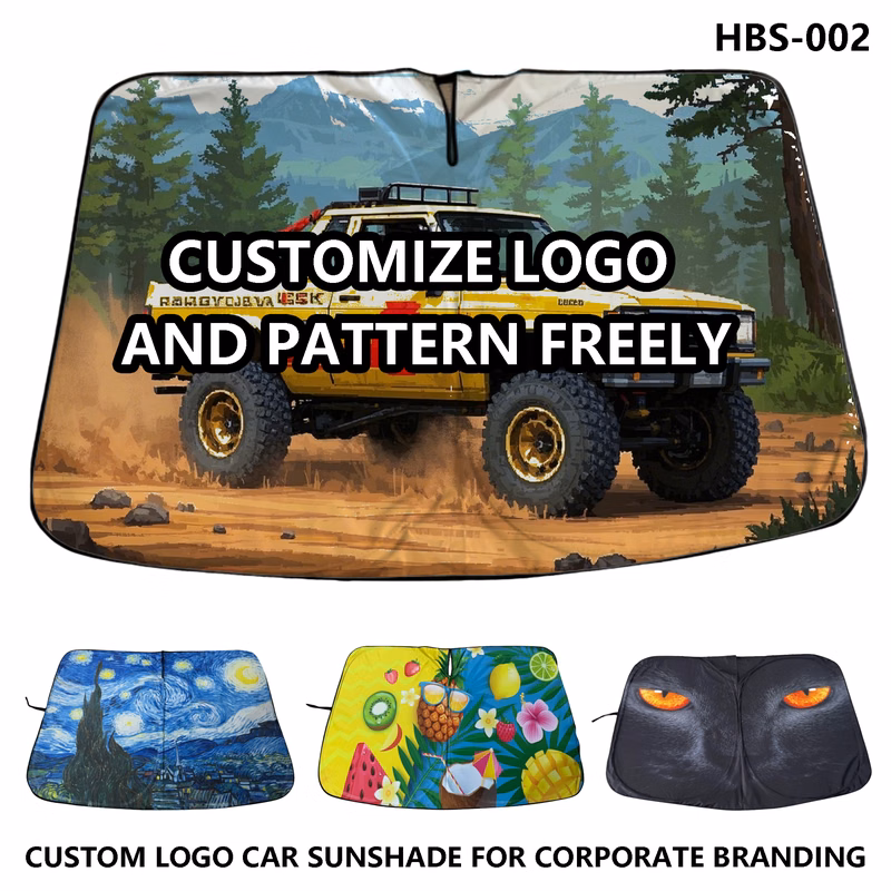 Personalize Your Car Sunshade - UV Blocking, Foldable Design