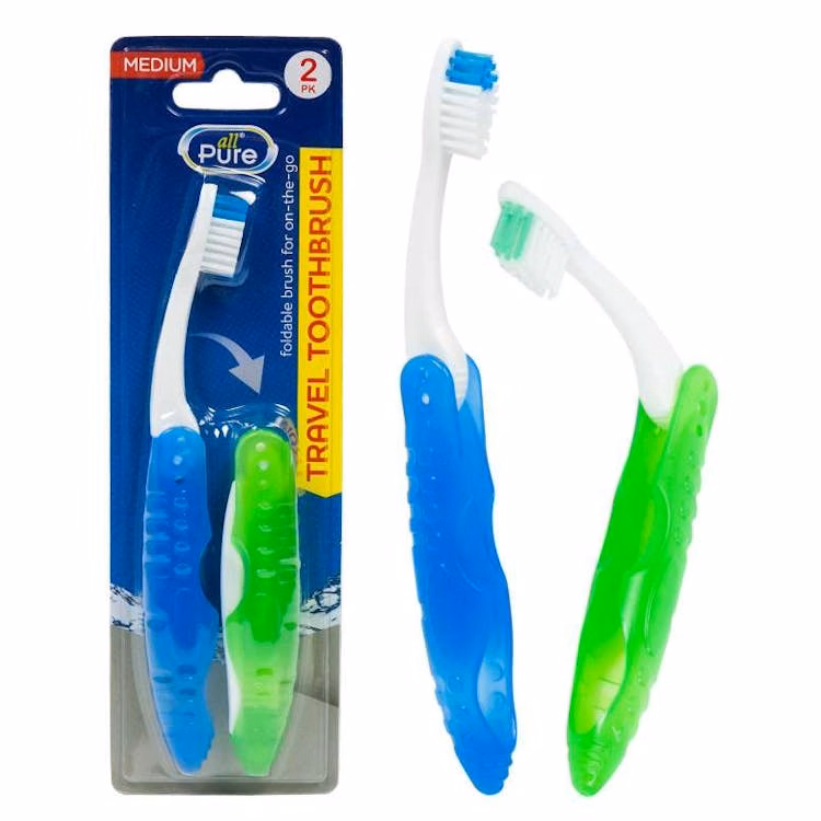 Travel Toothbrush - 2 Pack