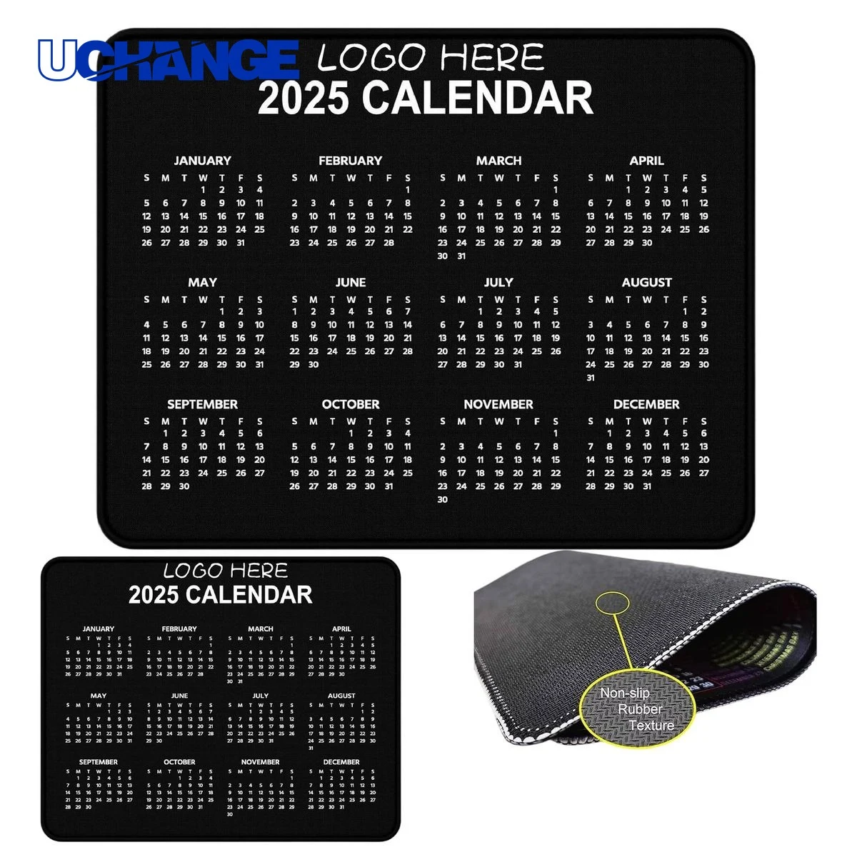 Ultra-Thin Calendar Mouse Pad Mat for Desks 1
