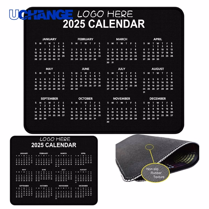 Ultra-Thin Calendar Mouse Pad Mat for Desks