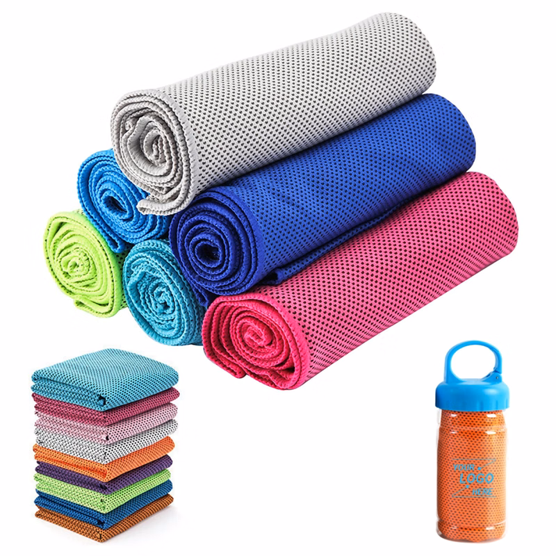 Portable Cooling Towel w/Carabiner Case