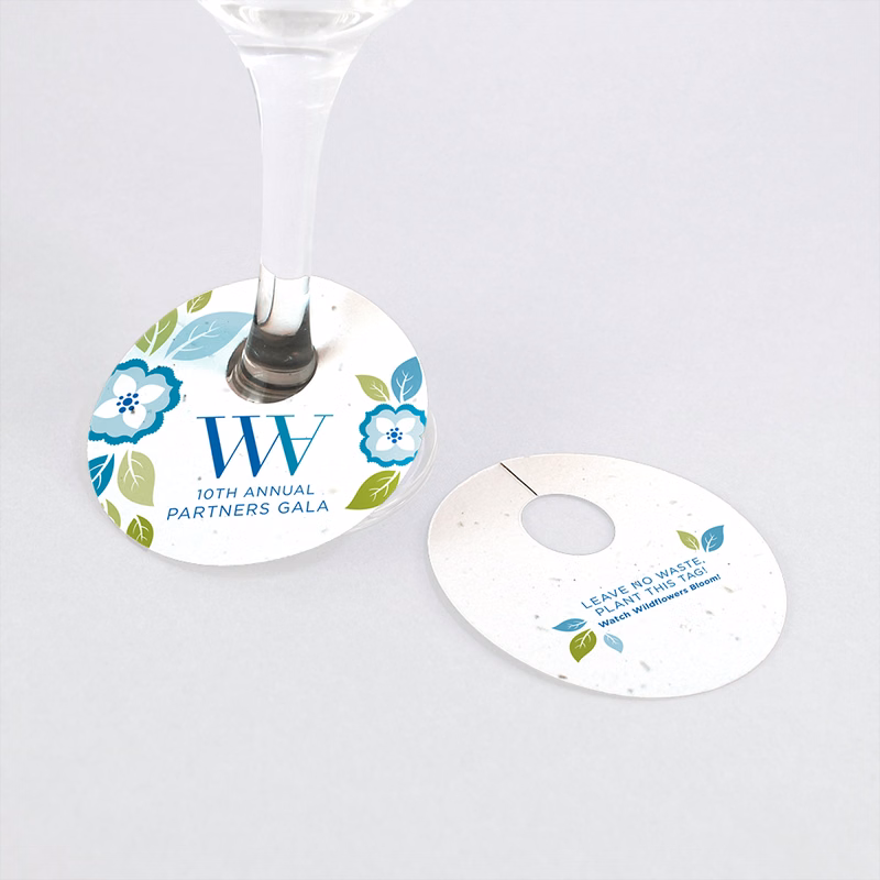 Double-Sided Wine Glass Tags