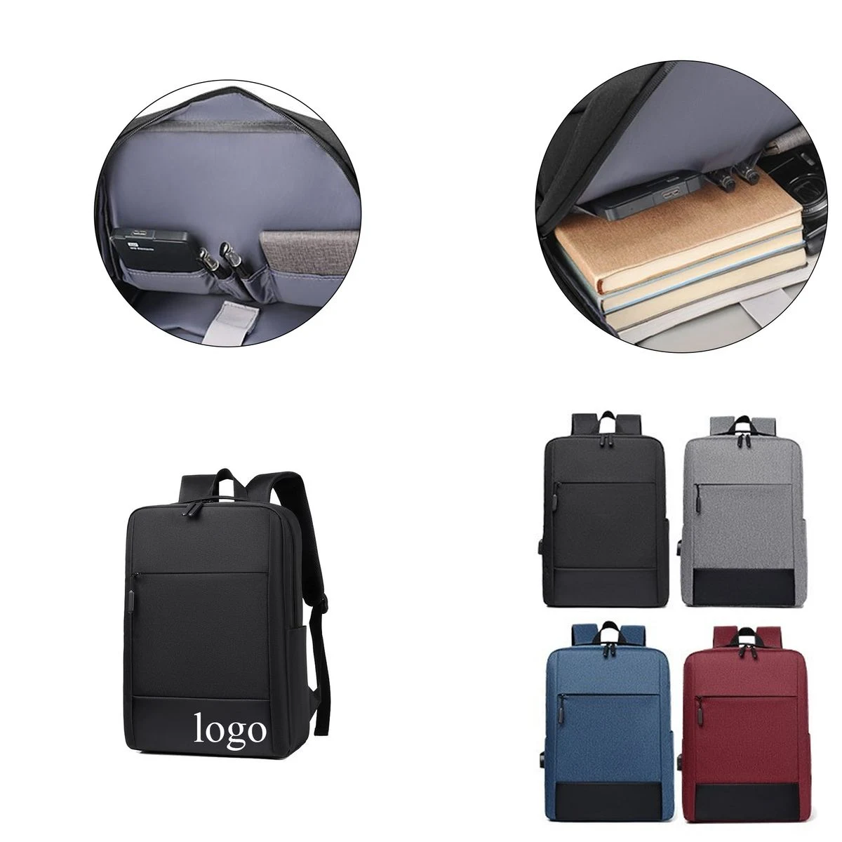 Minimal Structured Casual Travel Backpack 1