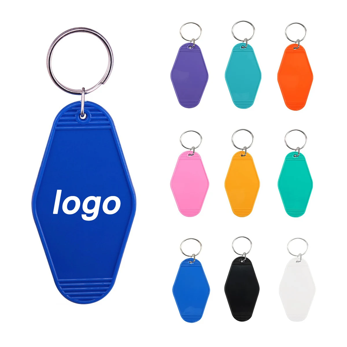 Plastic Diamond Hotel Keycard Keychain 1