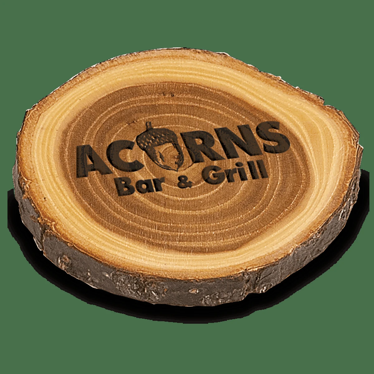 4" Old West Log Elmwood Coaster 1