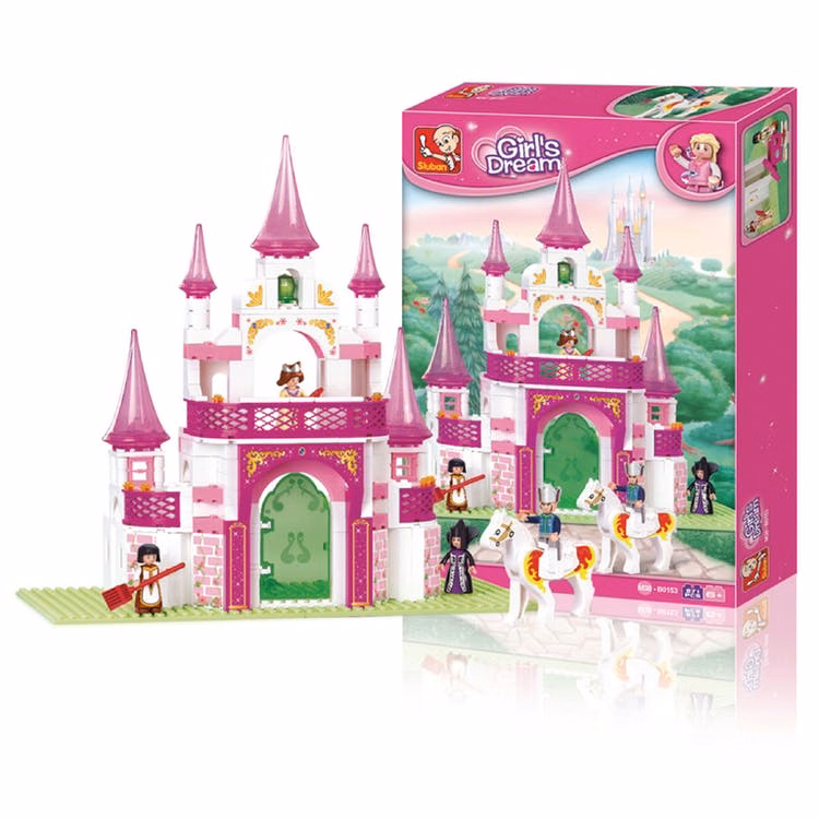 Girl's Dream Castle Building Brick Kits - 271 Pieces