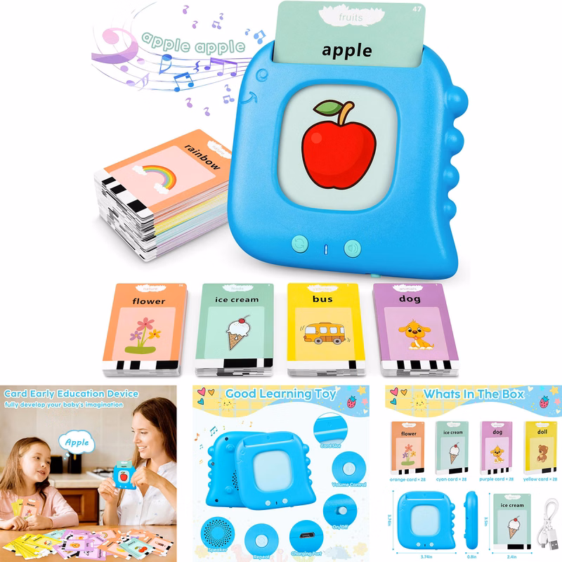 Kids Toddler Talking Flash Cards with 224 Sight Words