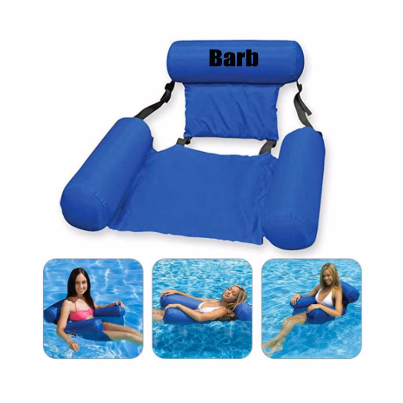 Foldable Backrest Inflatable Floating Bed