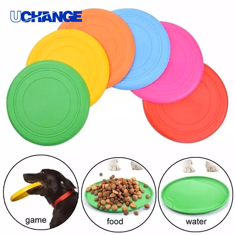 Dog Flyer Disc Toy Outdoor Fetch Game for Pet Exercise & Training