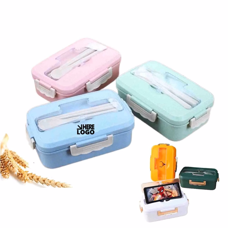 Reusable Student Wheat Straw Bento Case
