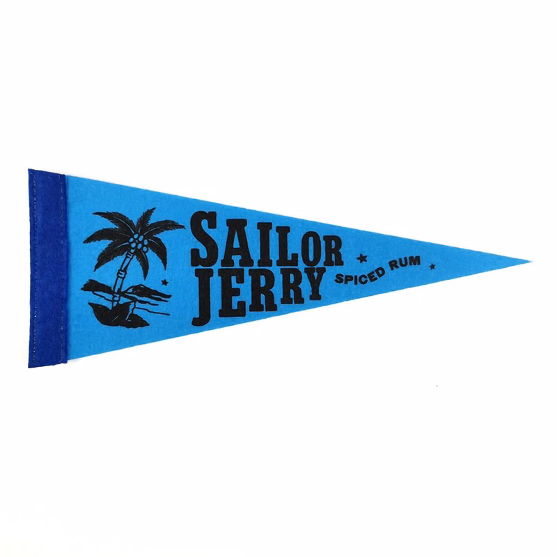 Customizable Single-Sided Full Color Felt Pennant Flags