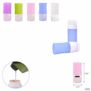38ml Silicone Cylinder Travel Bottle With Flip Up Lid