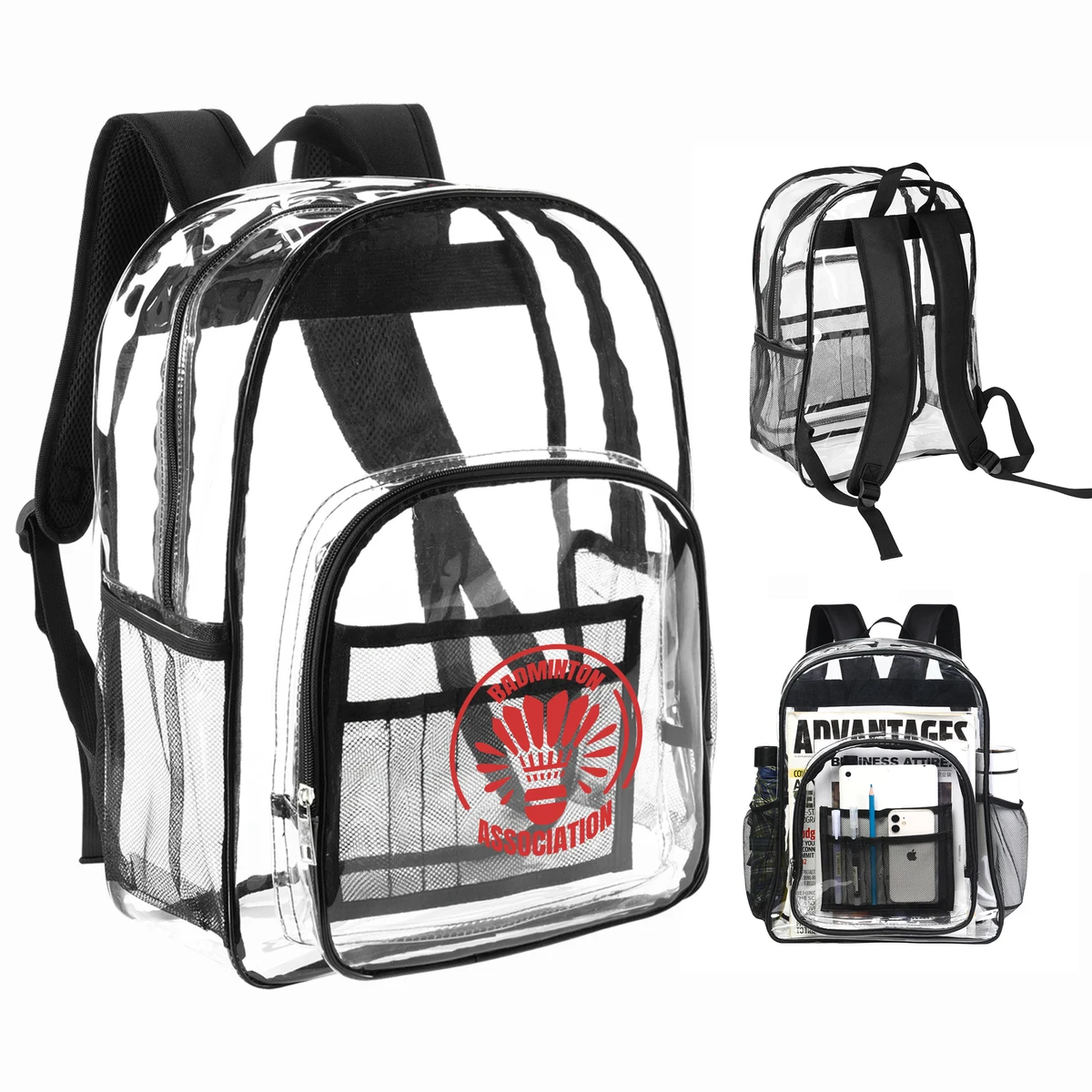 Heavy Duty School Security Clear Backpack 1
